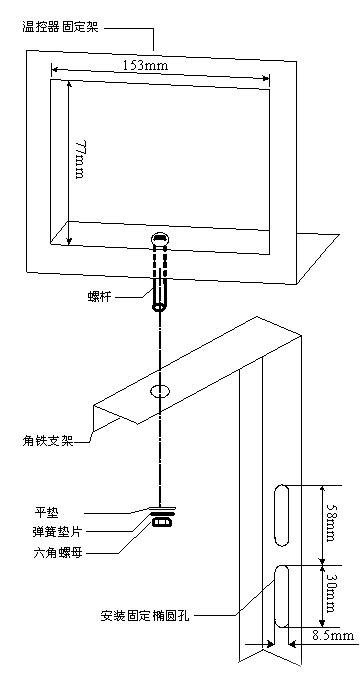 IB-S201干式變壓器溫控器安裝支架